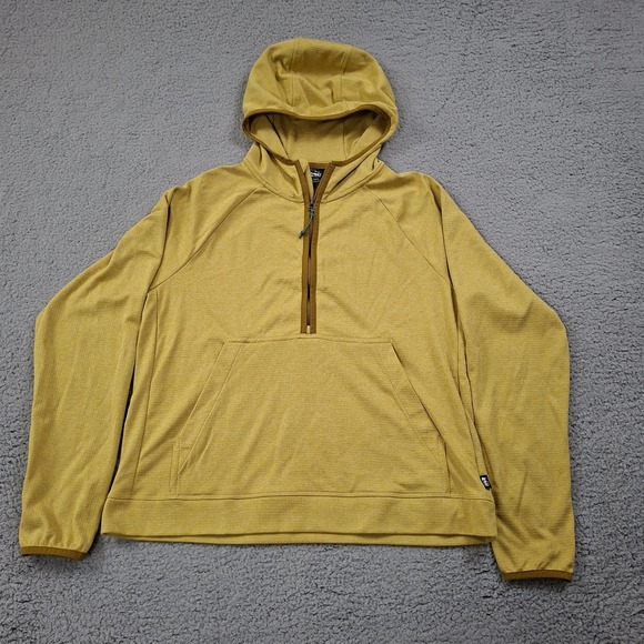 REI Other - REI Co-op Hoodie Mens Large Grid Fleece 1/4 Zip Pullover Kangaroo Pocket Outdoor